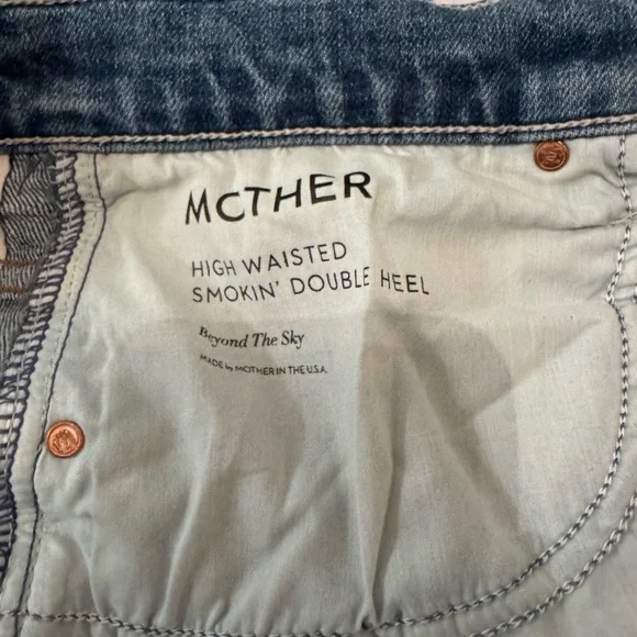 MOTHER High Waisted Smokin Double Heel - Picture 4 of 9